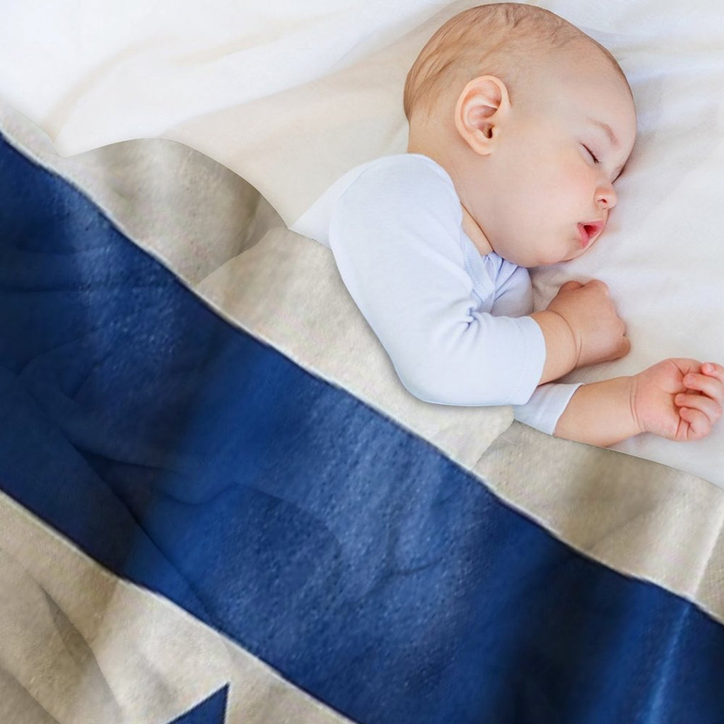 Israel Flag Travel-friendly Throw Blanket