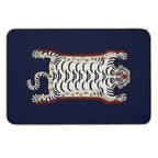 TIBETAN TIGER RUG 1-white  Stain-Proof Bath Mat