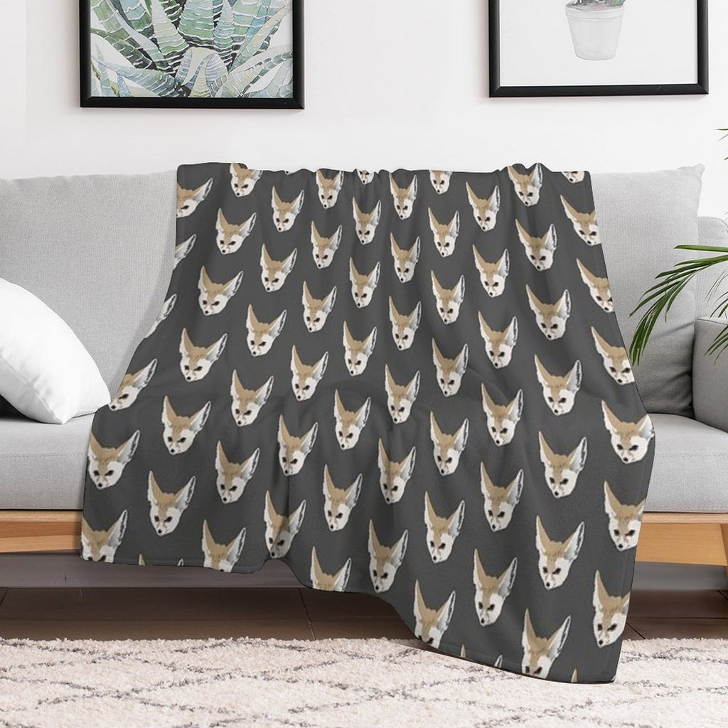 Fennec Fox Travel-friendly Throw Blanket