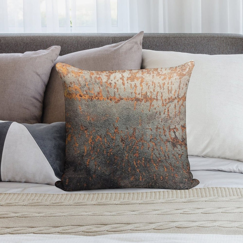 Light Rust Soft Reinforced Edging Throw Pillow