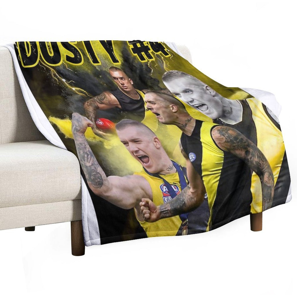 Dustin Martin Richmond Football Club AFL Travel-friendly Throw Blanket
