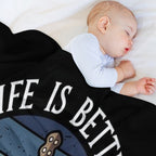 Life Is Better with Bluegrass (Banjo) Versatility Throw Blanket