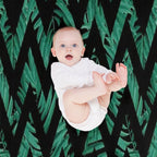 Palm Leaves Zig Zag Line 2 All-season Throw Blanket