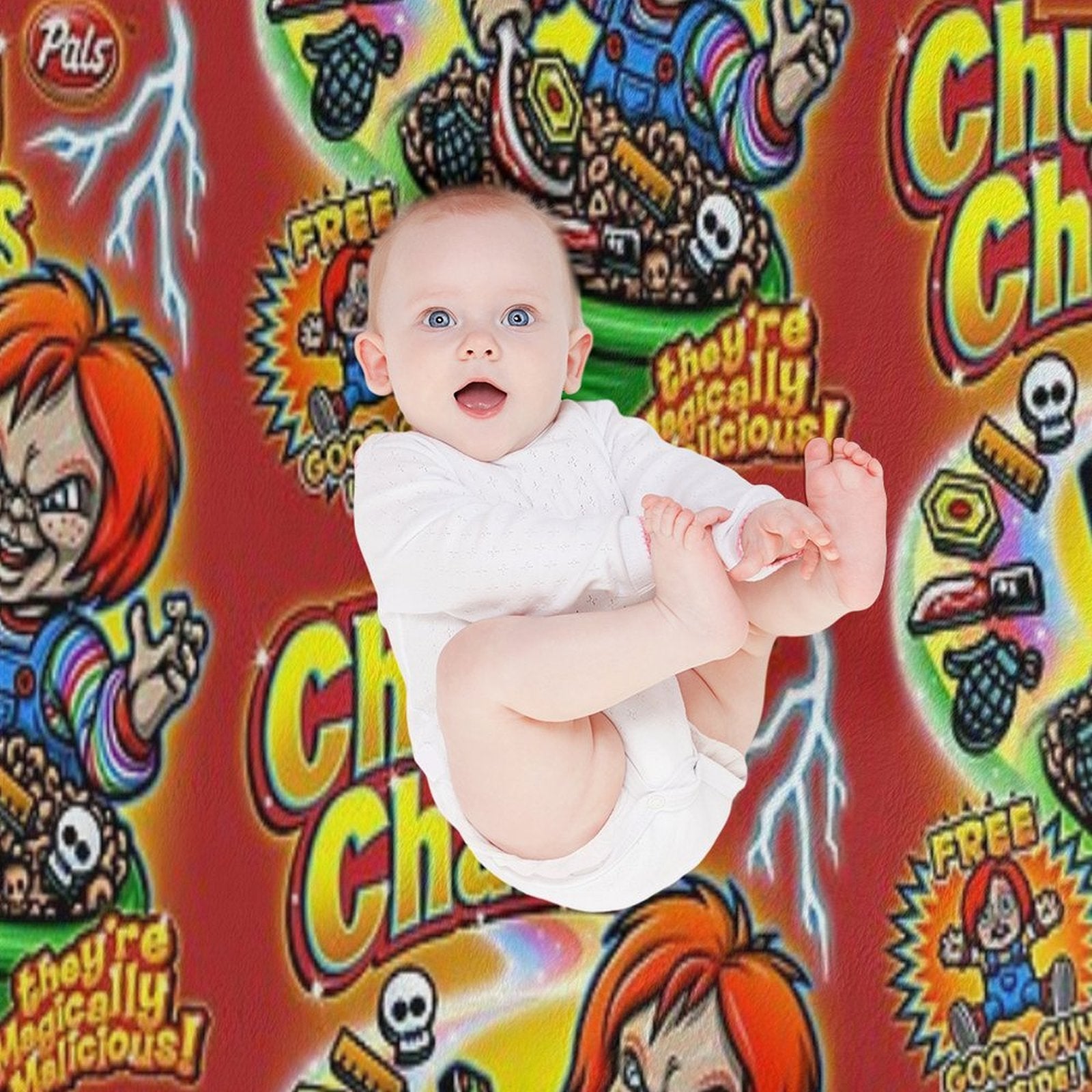 Chucky Charms V2 Velvety-soft Throw Blanket