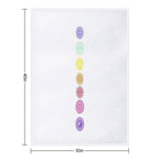 7 Chakras Design Easy Care Throw Blanket