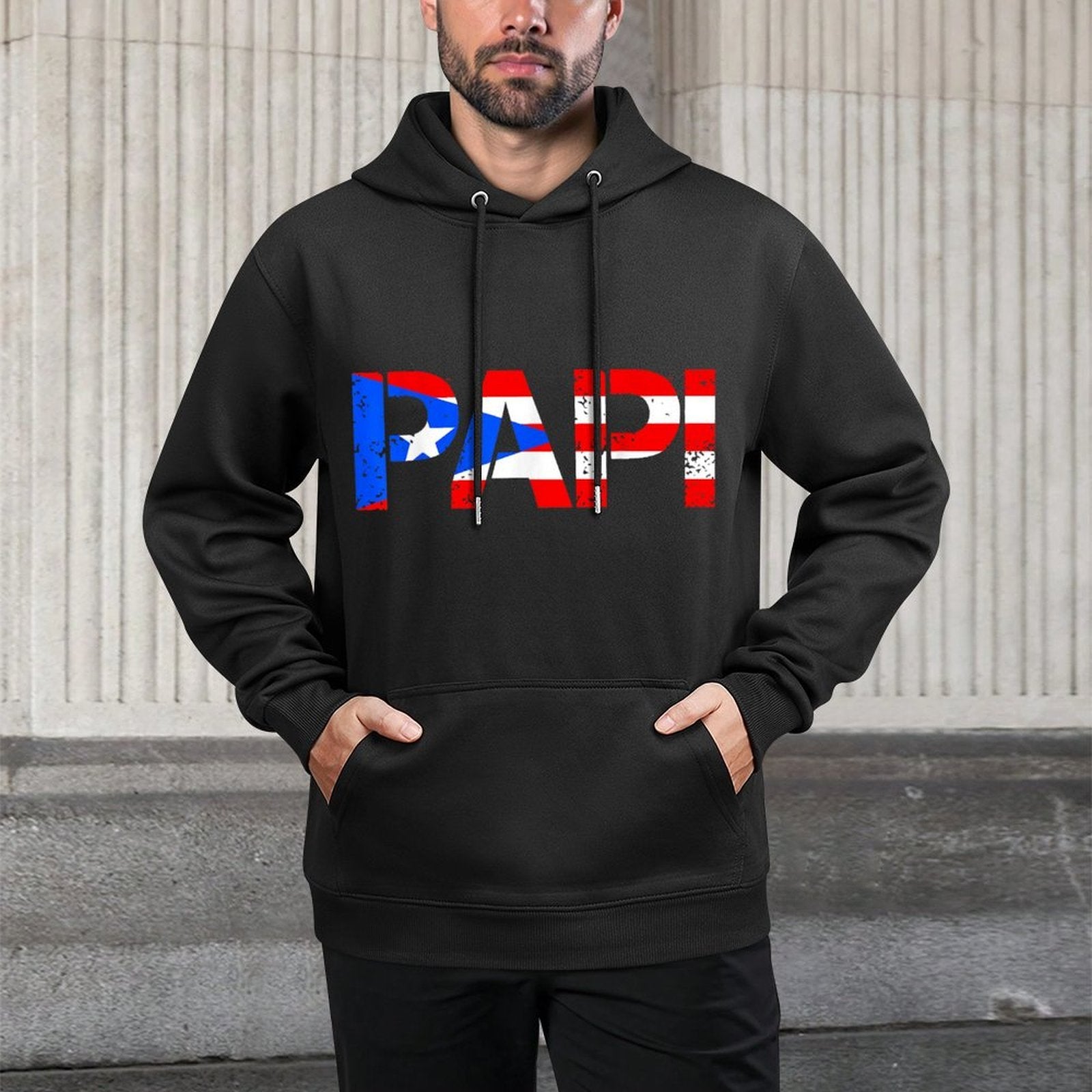 Puerto Rico Fathers Day Patriotic Puerto Rican Pride for Men Casual Wear Hoodie