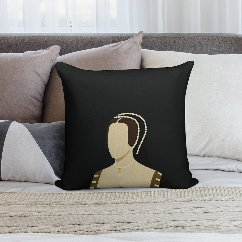 Anne Boleyn Soft Easy Maintenance Throw Pillow