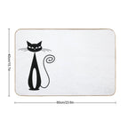 Mcm Atomic Cat  Easy To Clean Bath Mat