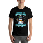 Surviving The Teacher Life Pjs Pajamas Christmas Xmas Teache  Soft T-Shirt