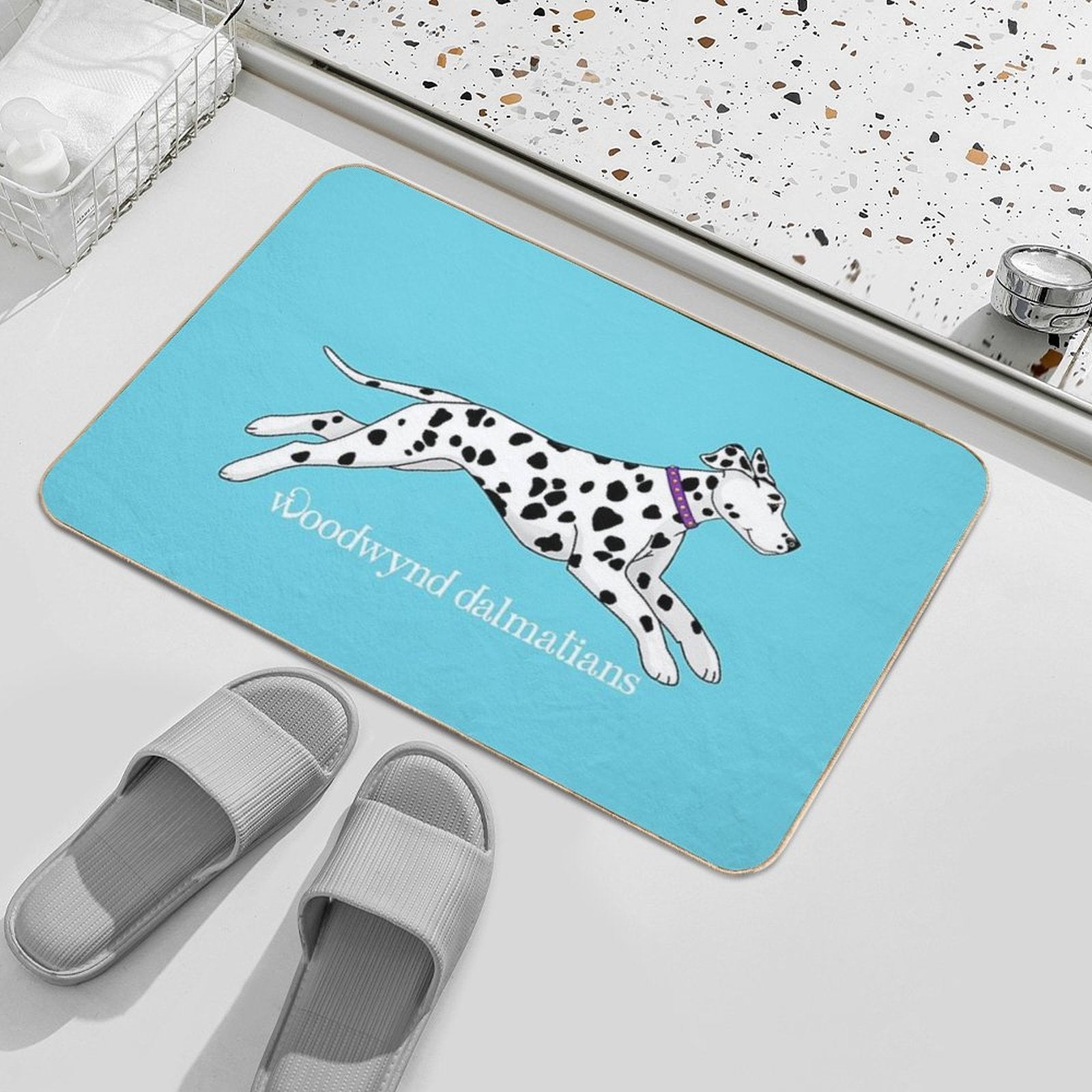 Woodwynd Dalmatians  Anti-Trip Bath Mat