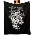 Sillhouette Retro Rapper 90s Durable Throw Blanket