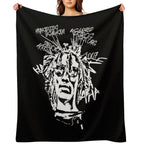 Sillhouette Retro Rapper 90s Durable Throw Blanket