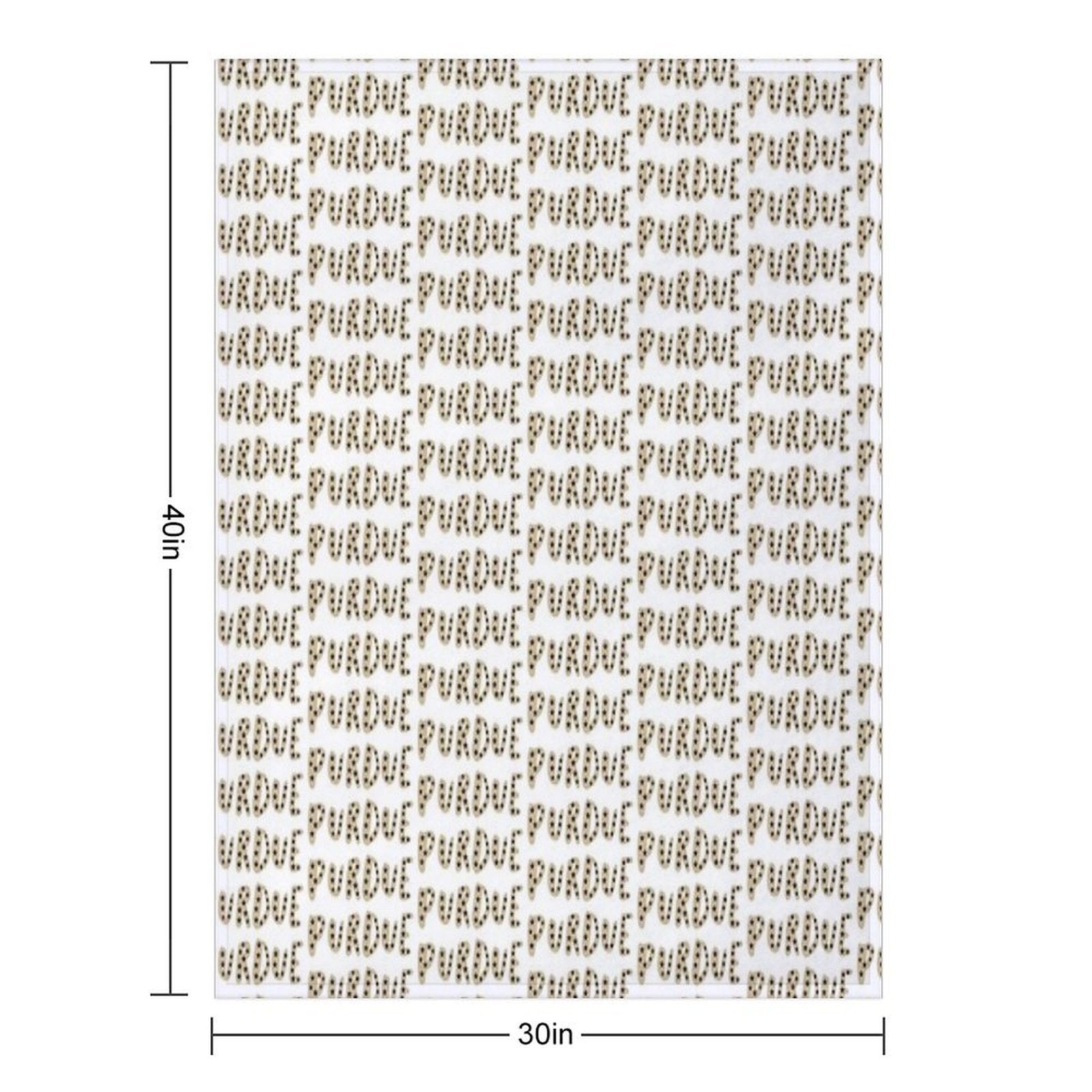 Purdue University Compact Throw Blanket