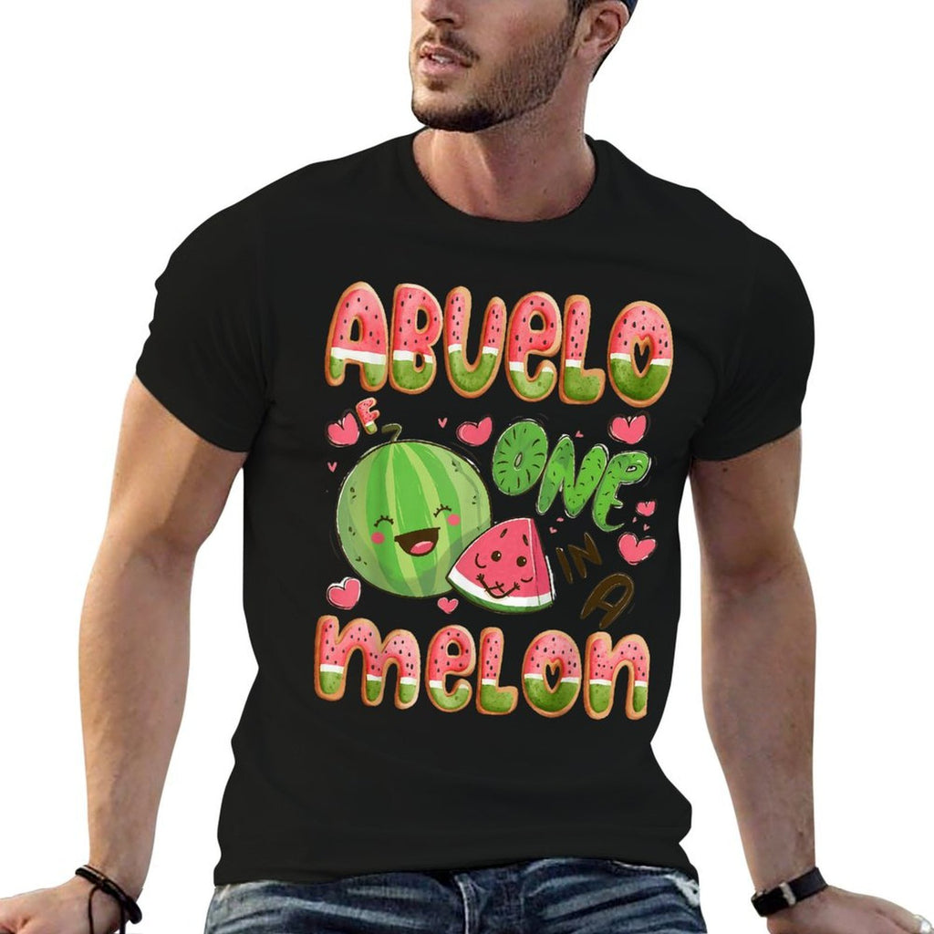 Abuelo Of One In A Melon 1St Birthday Watermelon Bday Party  Oversized Silhouette T-Shirt