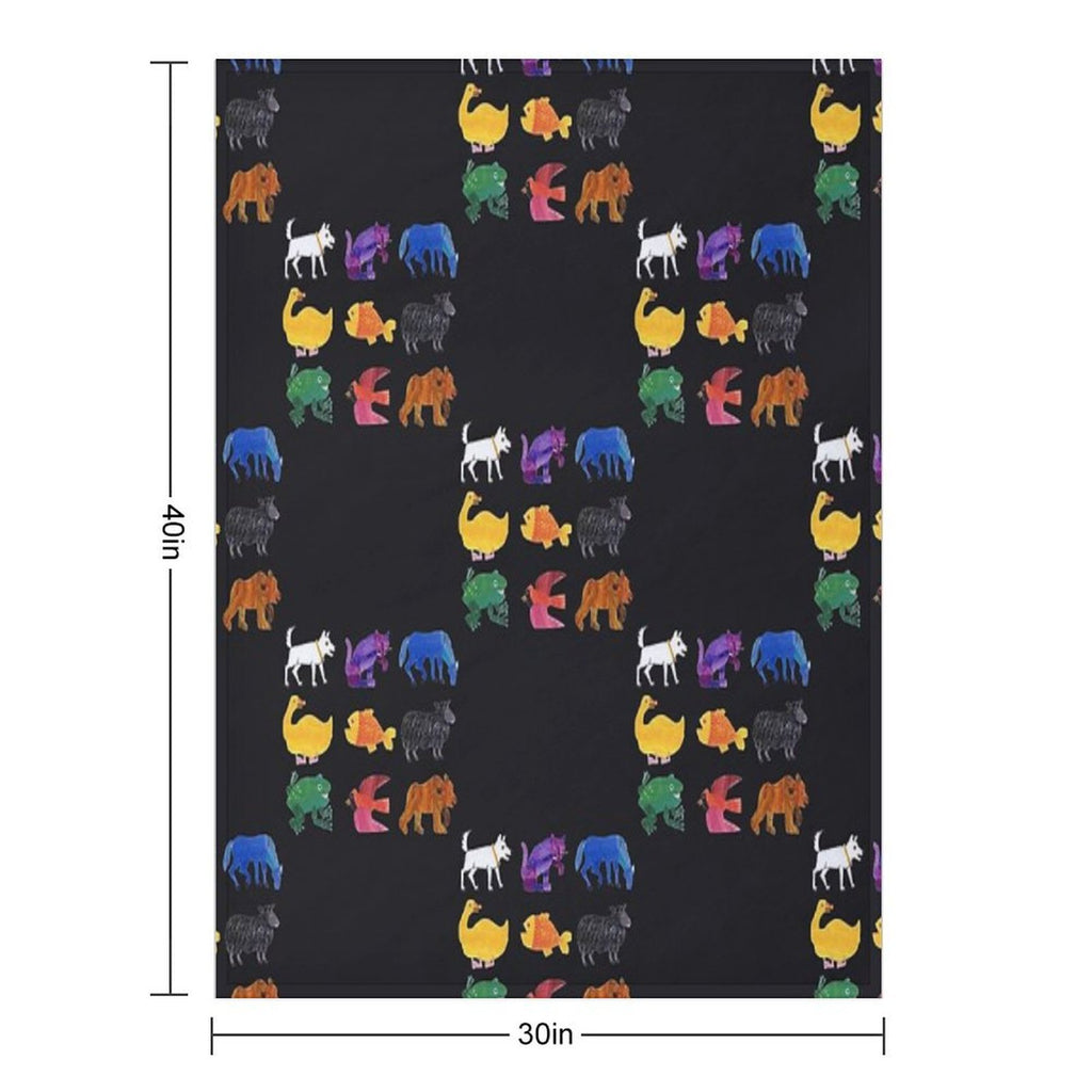 Eric Carle Animals Eco-conscious Throw Blanket