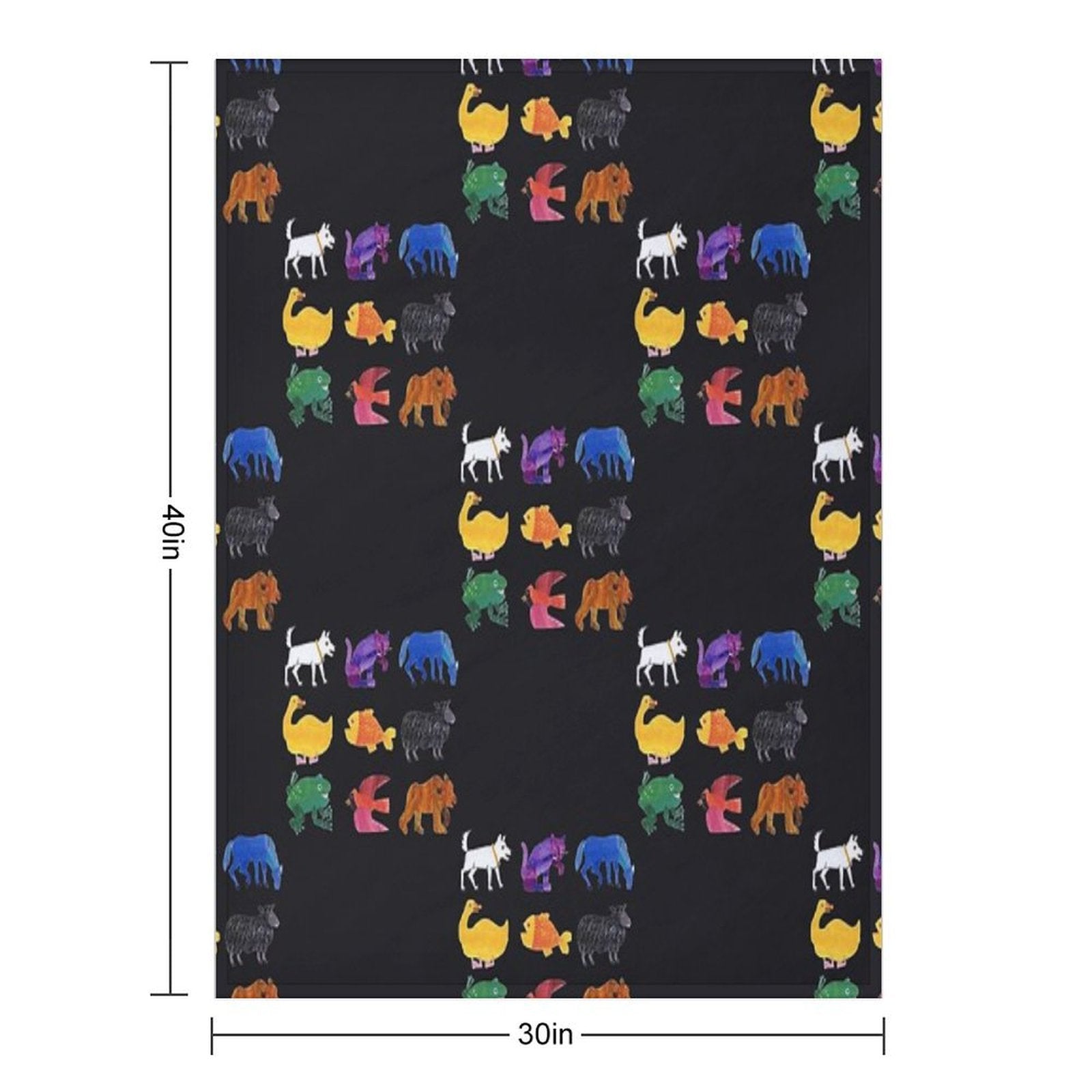 Eric Carle Animals Eco-conscious Throw Blanket