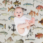 Fish Chart Comfort Throw Blanket