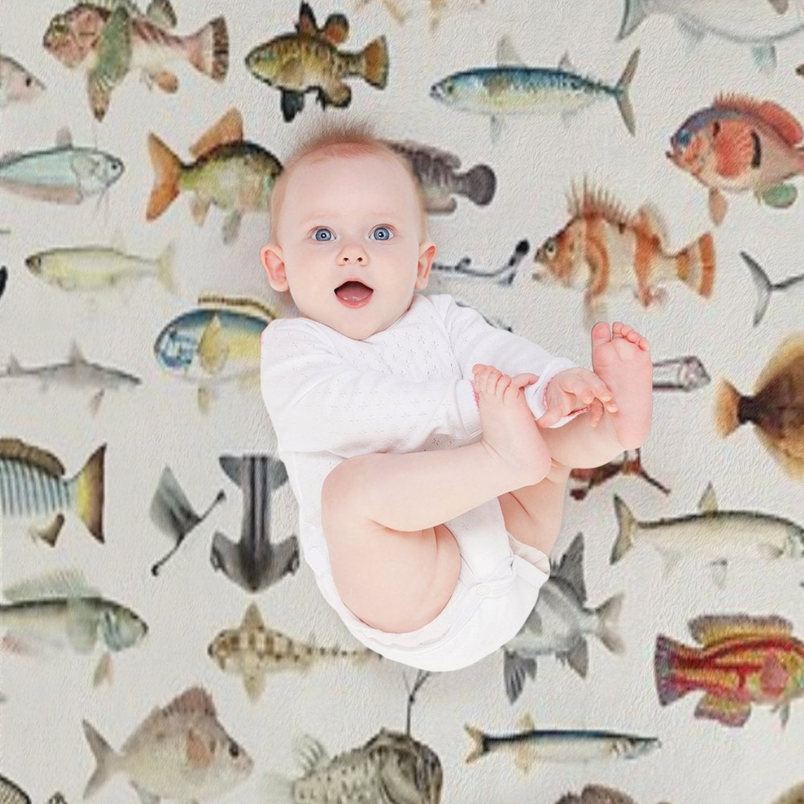 Fish Chart Comfort Throw Blanket