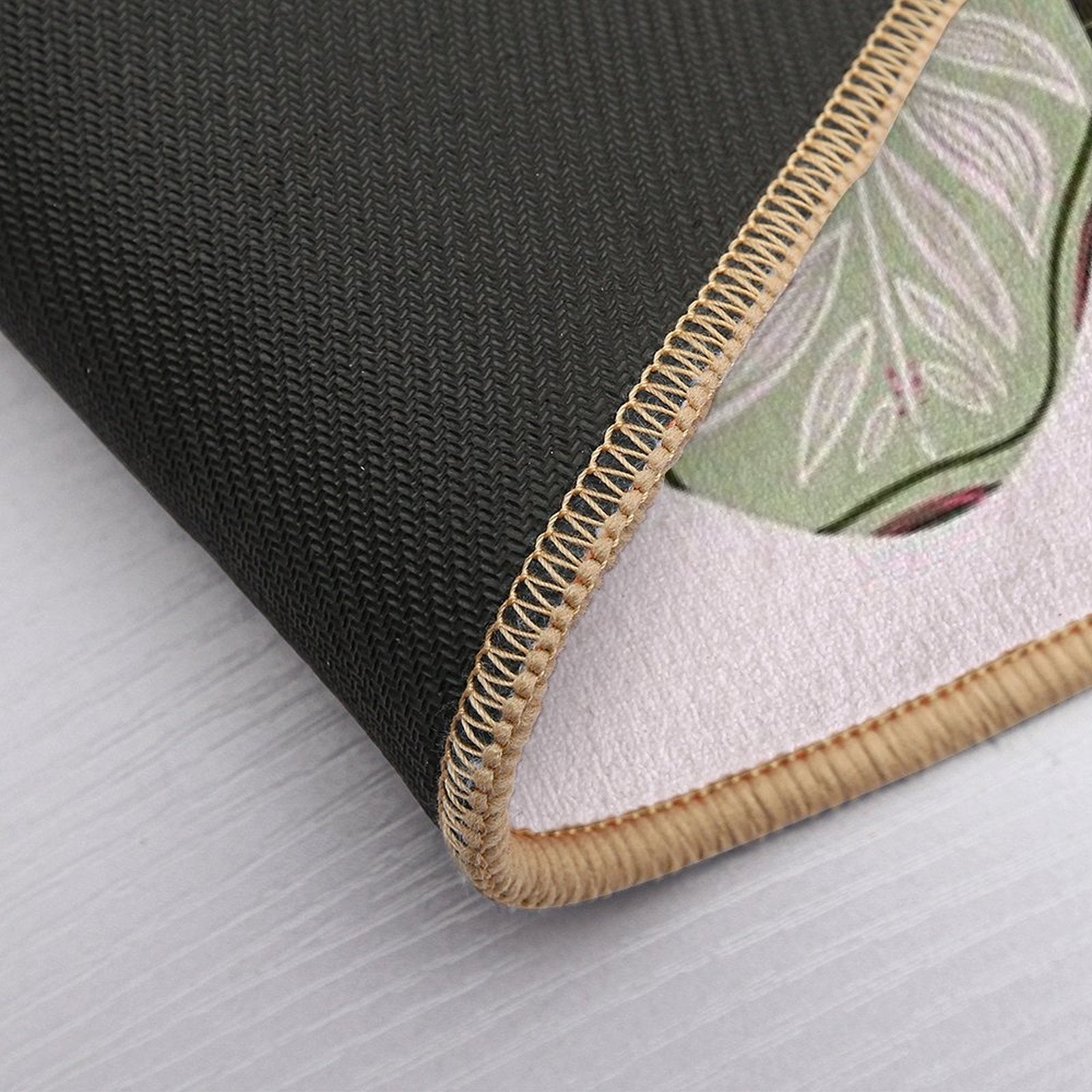 Monstera Butterfly  Anti-Trip Bath Mat