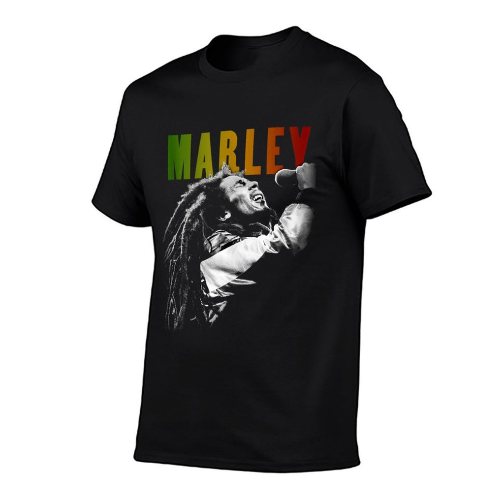 Bob Marley Rastaman Vibration Washed  Eco-friendly Material T-Shirt
