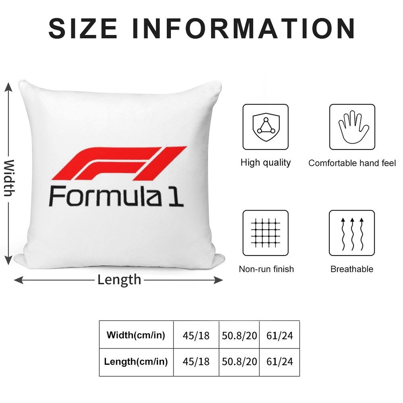 Formula Soft Washable Throw Pillow