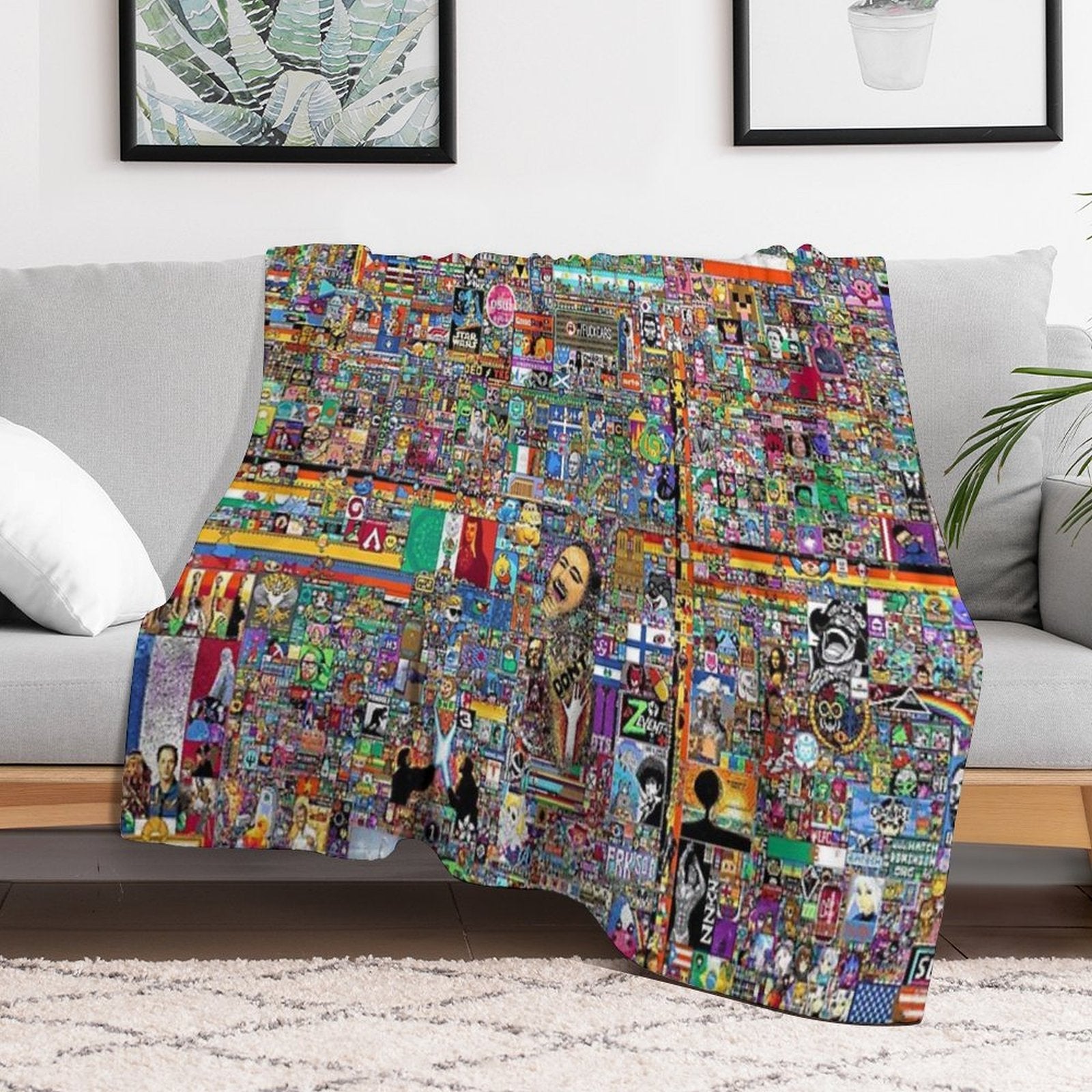 Reddit RPlace Premium Throw Blanket