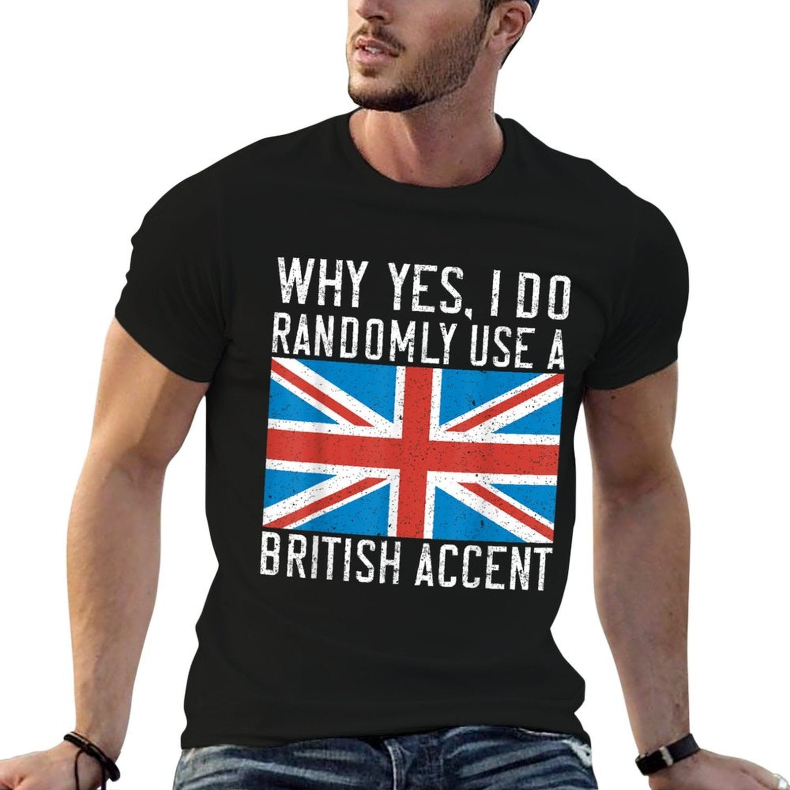 England Why Yes I Do Randomly Use A British Accent  Lightweight T-Shirt