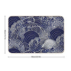 Kauai Indigo Blue #1  Odorless Bath Mat