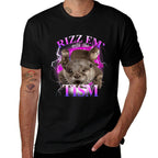 Autism Funny Rizz Em With The Tism Meme Autistic Otter  Vintage-inspired T-Shirt