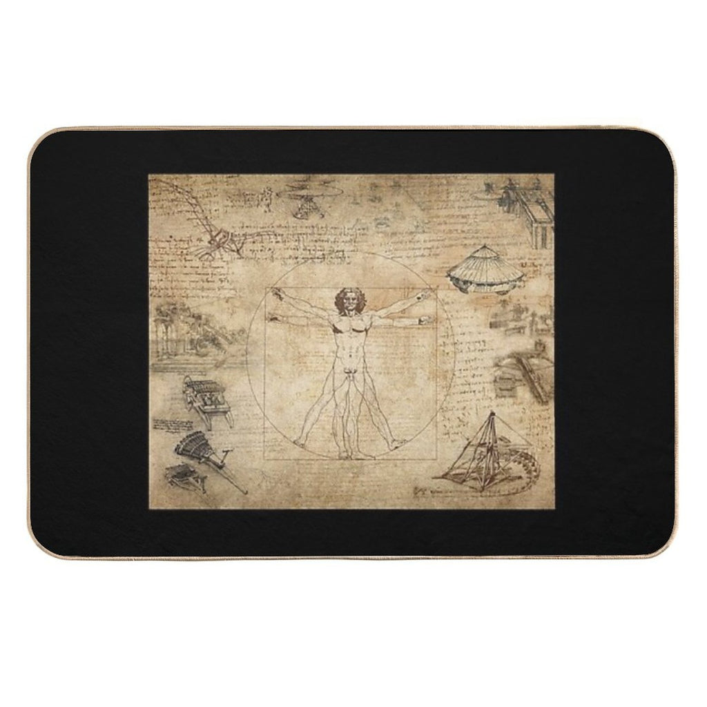 The Complete Leonardo Da Vinci  Fade-Resistant Bath Mat