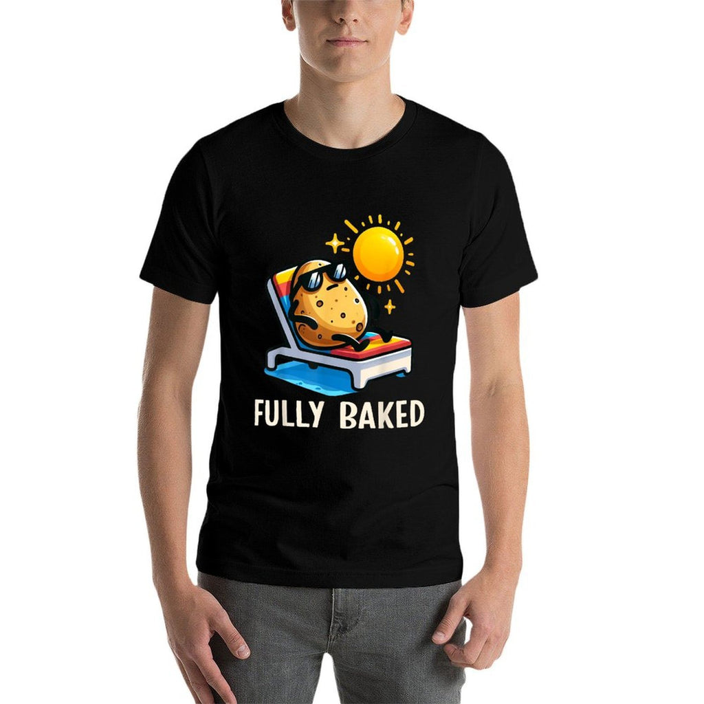 Funny Fully Baked Potato Graphic For Kids  Moisture-wicking T-Shirt