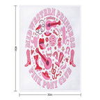 Pink Pony Club Chappell Roan Pink Design Sustainable Throw Blanket