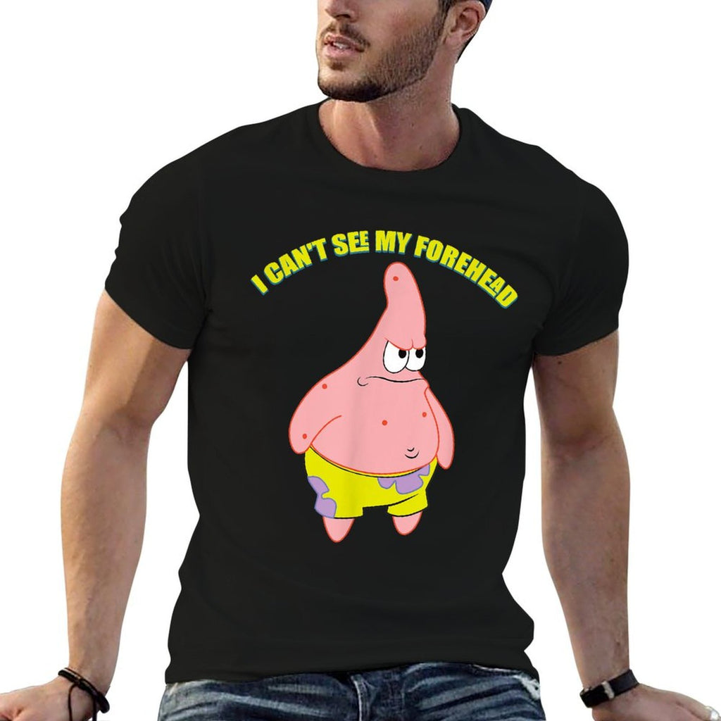 Mademark X SpongeBob SquarePants - Patrick Star - I Cant See My Forehead  Affordable Price T-Shirt