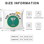 Golf 19th Hole Soft Luxury Feel Throw Pillow