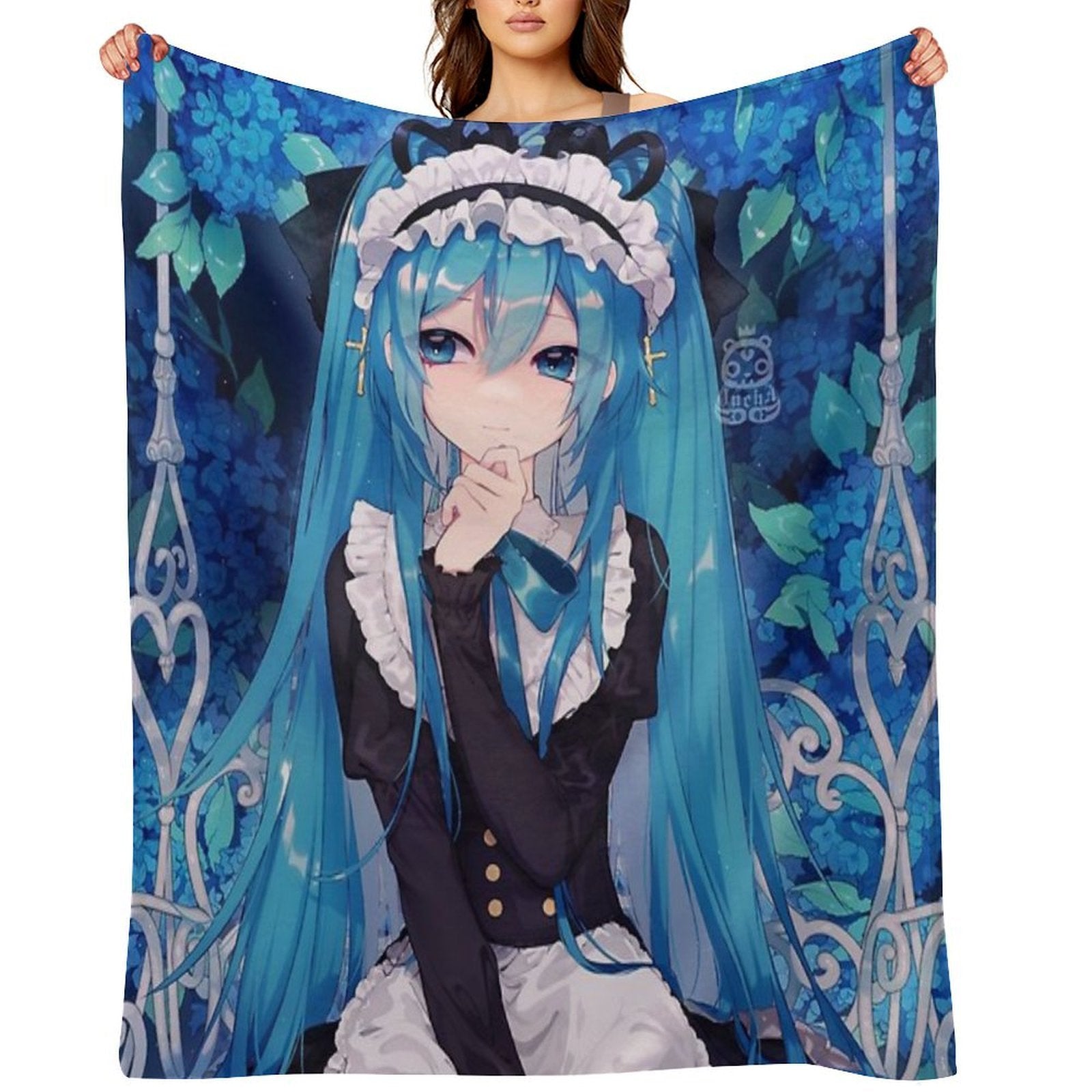 Hatsune Miku All-season Throw Blanket