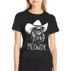 Meowdy Texas Cat Meme Men Women Girls Kids  Soft T-Shirt