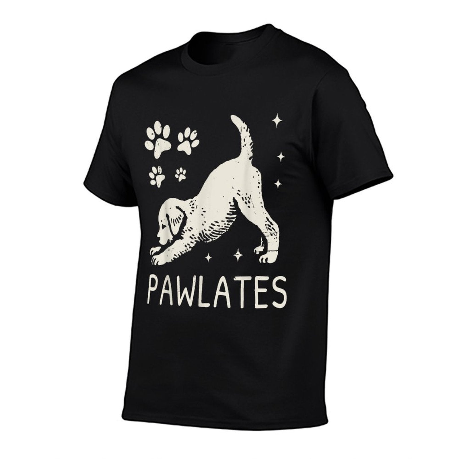 Pawlates Dog Stretching Workout Fitness Pilates Cute Puppy  Stretchy T-Shirt