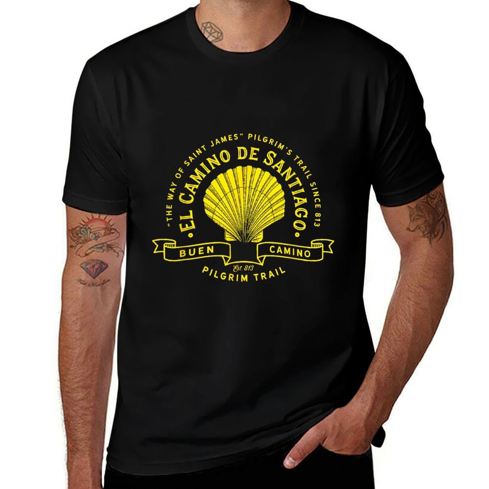 The Way of Saint James Buen Camino El Camino De Santiago  Soft T-Shirt