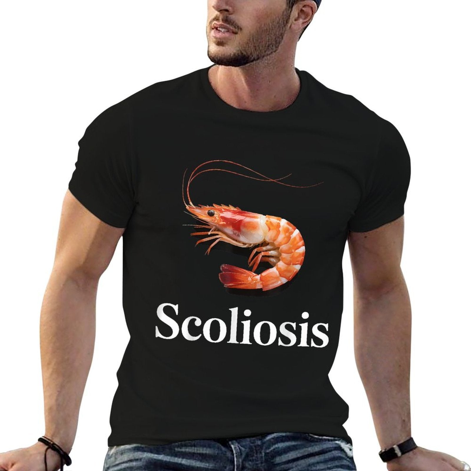 Scoliosis Shrimp  Odor-resistant T-Shirt
