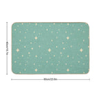Starburst Light Blue  Eco-Friendly Bath Mat