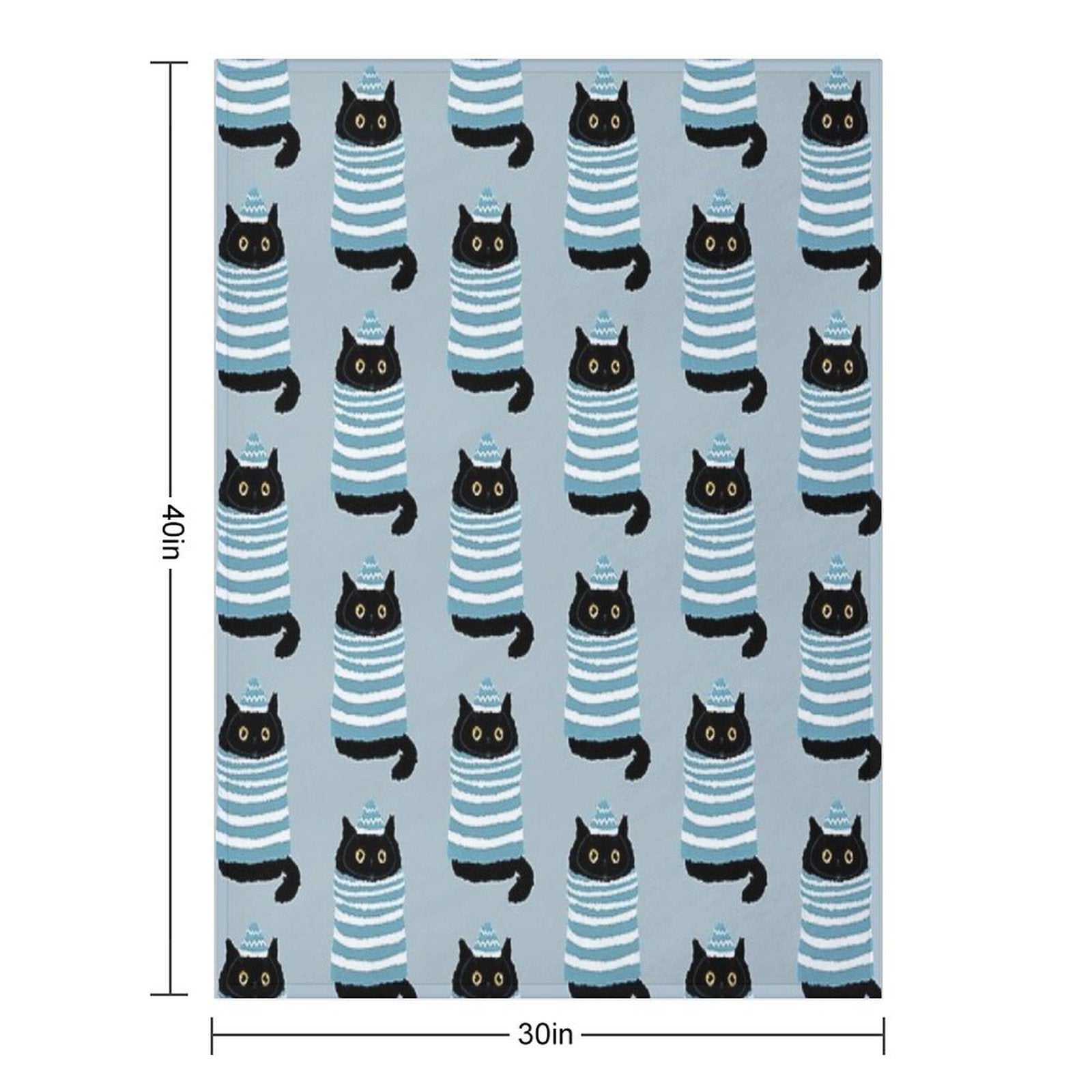 Snow Cat 1 Versatility Throw Blanket