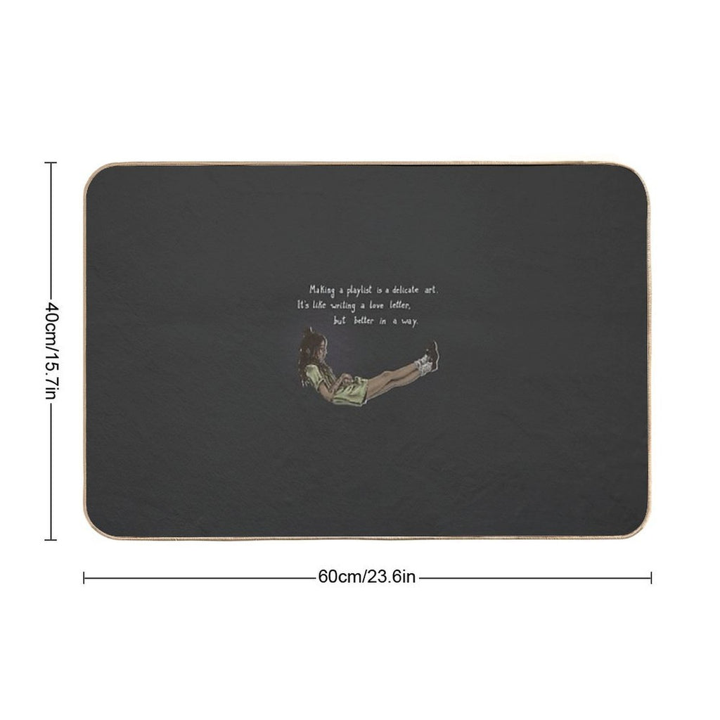 High Fidelity Rob  Easy Maintenance Bath Mat