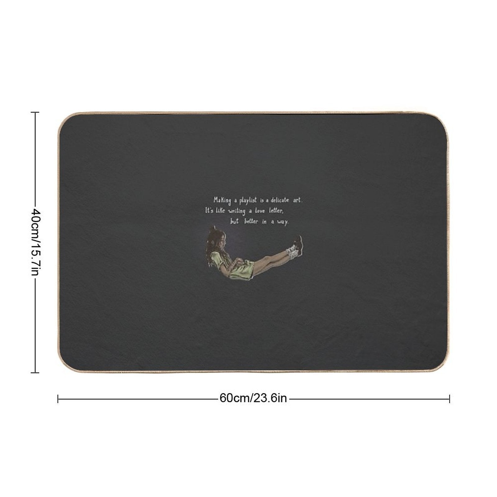 High Fidelity Rob  Easy Maintenance Bath Mat