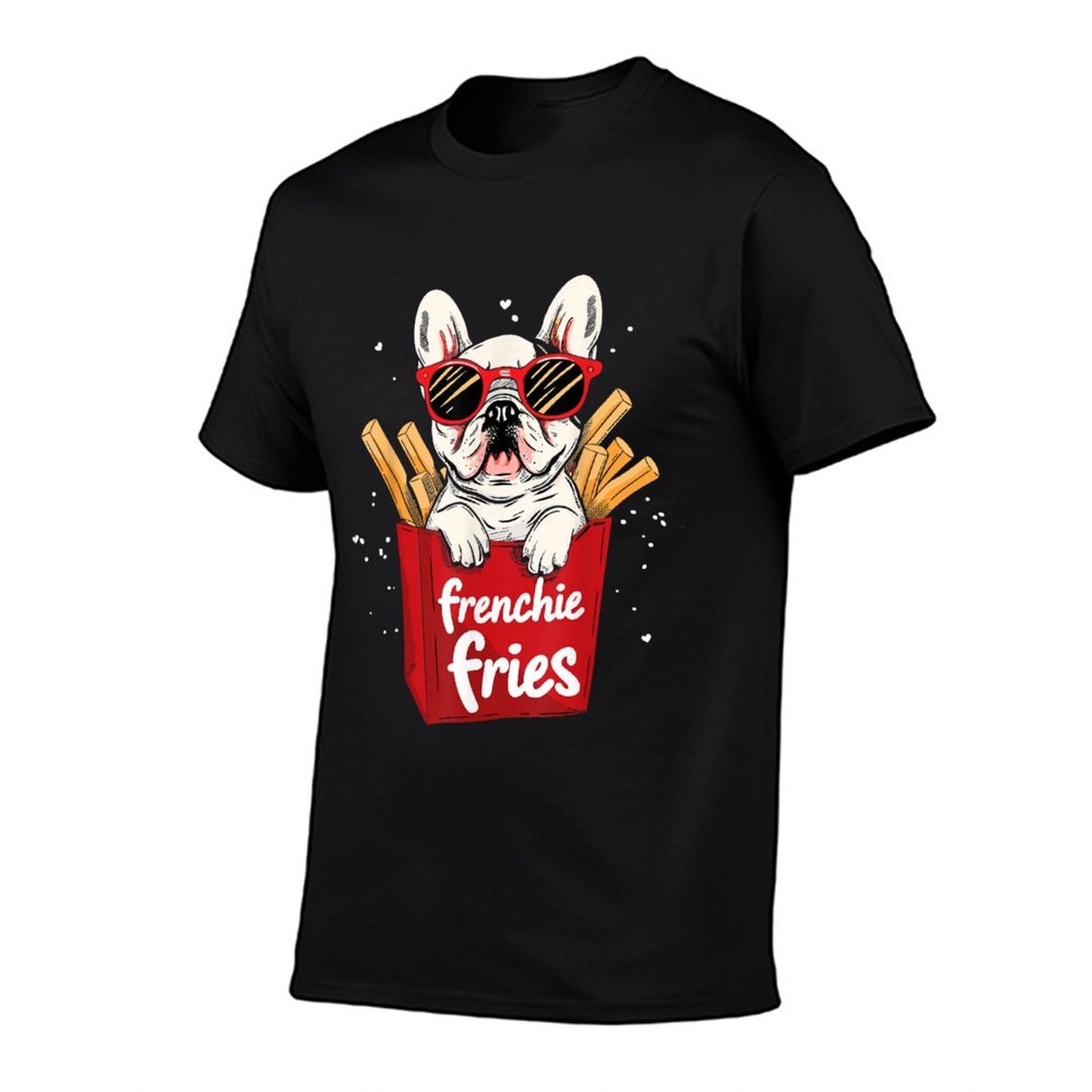 Frenchie Fries French Bulldog Funny Dog Lover Women  Tagless Design T-Shirt