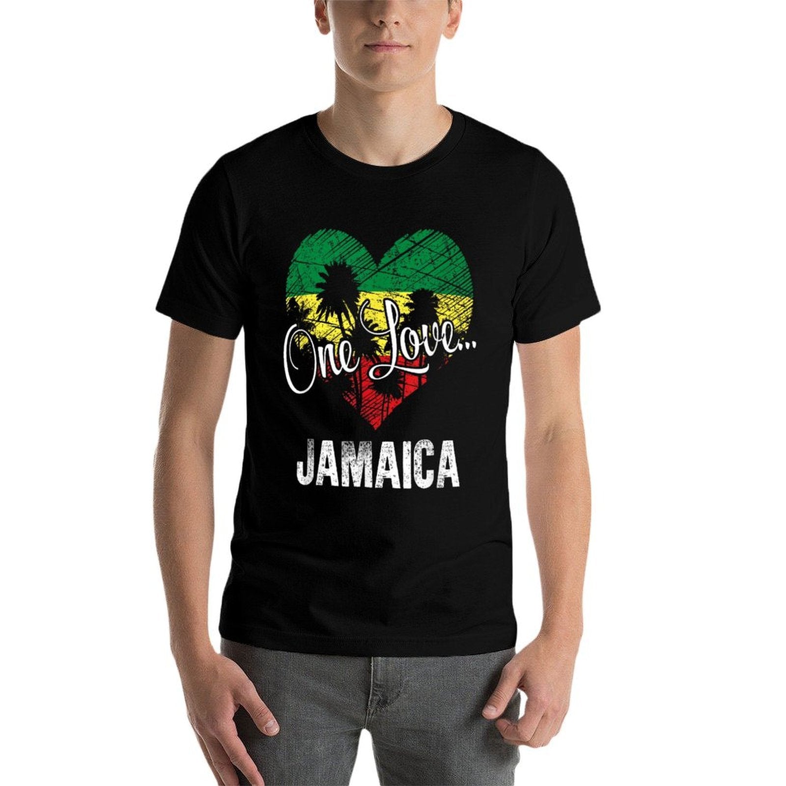 One Love Jamaica! Caribbean Vacation  Wrinkle-resistant T-Shirt