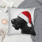 Merry Christmas Cocker Soft Washable Throw Pillow