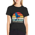 Eastern Bluebird Vintage Sunset, Eastern Bluebird  Vintage-inspired T-Shirt