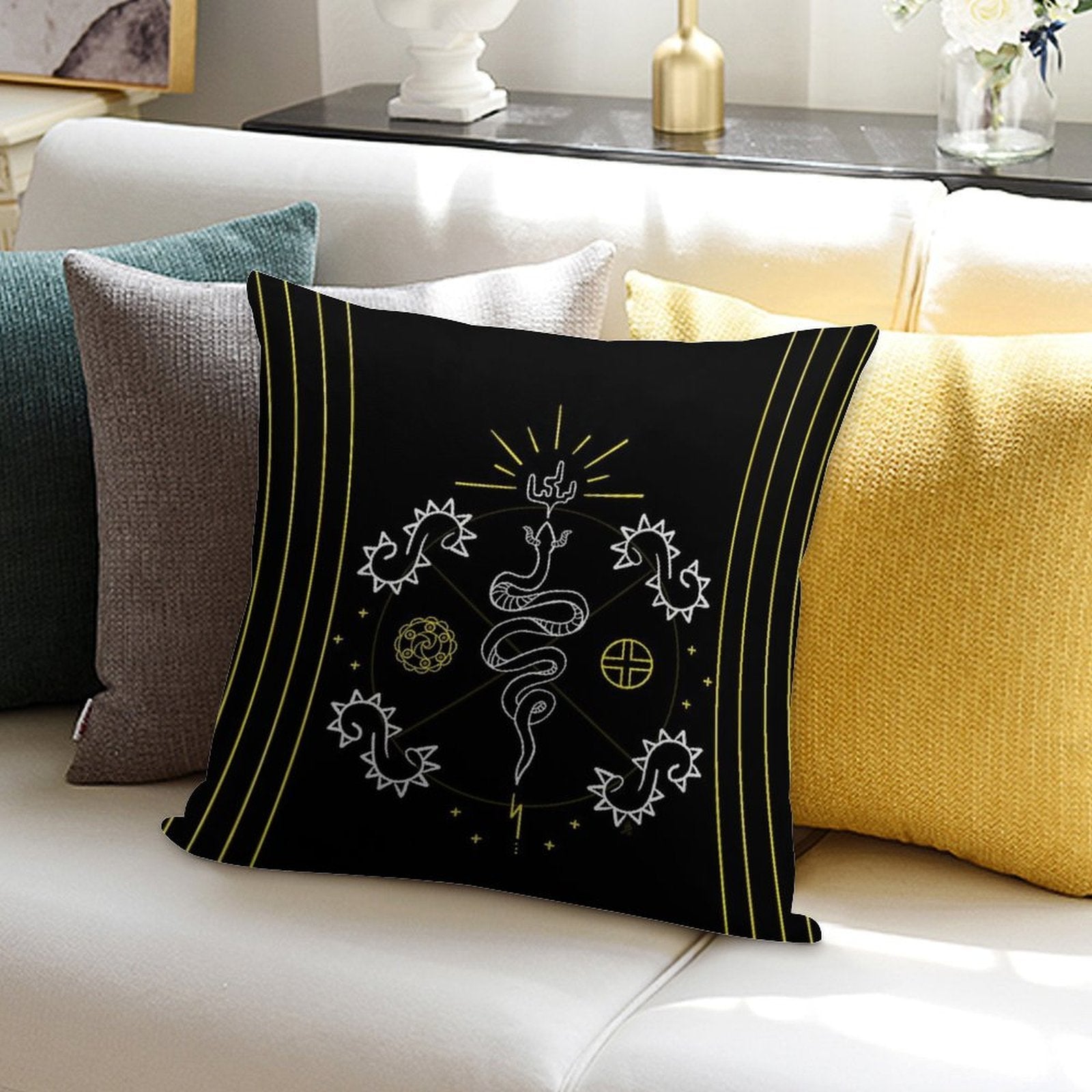 ᎤᎧᏖᎾ Soft Skin-Friendly Throw Pillow