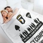 Easy Company - 101st Airborne - 506th Regiment - Band of Brothers Premium Throw Blanket