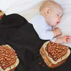 Beans On Toast Baked Beans Classic British Food Sustainable Throw Blanket